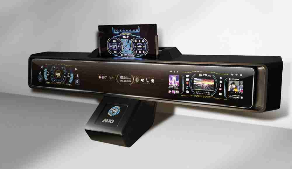 红龙扑克Micro LED沉浸式车舱显示方案结合 可卷式、、、可伸缩的Micro LED应用并可呈现不同的质感纹路，，，，展现人性化设计